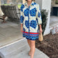 Ava Geometric Floral Dress - Multi