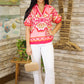 Isla Floral Top - Fuchsia
