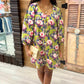Uncle Frank Big Roses Dress - Navy
