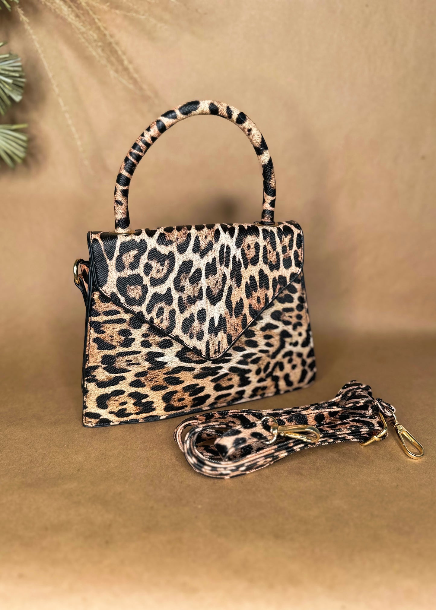 Cheetah Structured Handbag