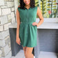 Liza Zip Athletic Dress - Hunter