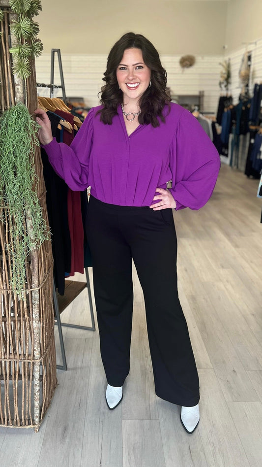 Boss Babe Violet Blouse