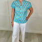 Ivy Jane Pouf Sleeve Top - Blue