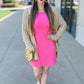 Bobi Spring-Ready Skort Dress - Pink