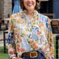 Monet Print Top - Blue Mix