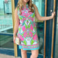 Tabi Pink & Lime Saddle & Bit Dress