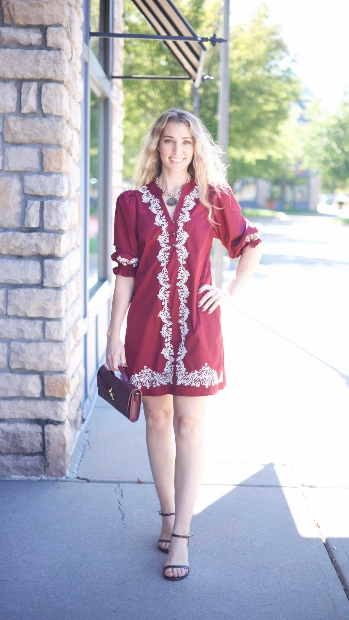 Lyla Dress - Garnet