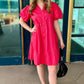 Sofia Nelda Dress - Coral
