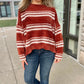 Vanessa Velvet Sweater - Rust