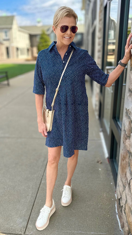 Just Darviny Hopscotch Blue Gingham Charlotte Dress