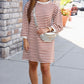 Sadie Rust Stripe Dress