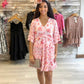 Angie Ruffle Dress - Pink