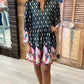 Frances Floral Dress - Black