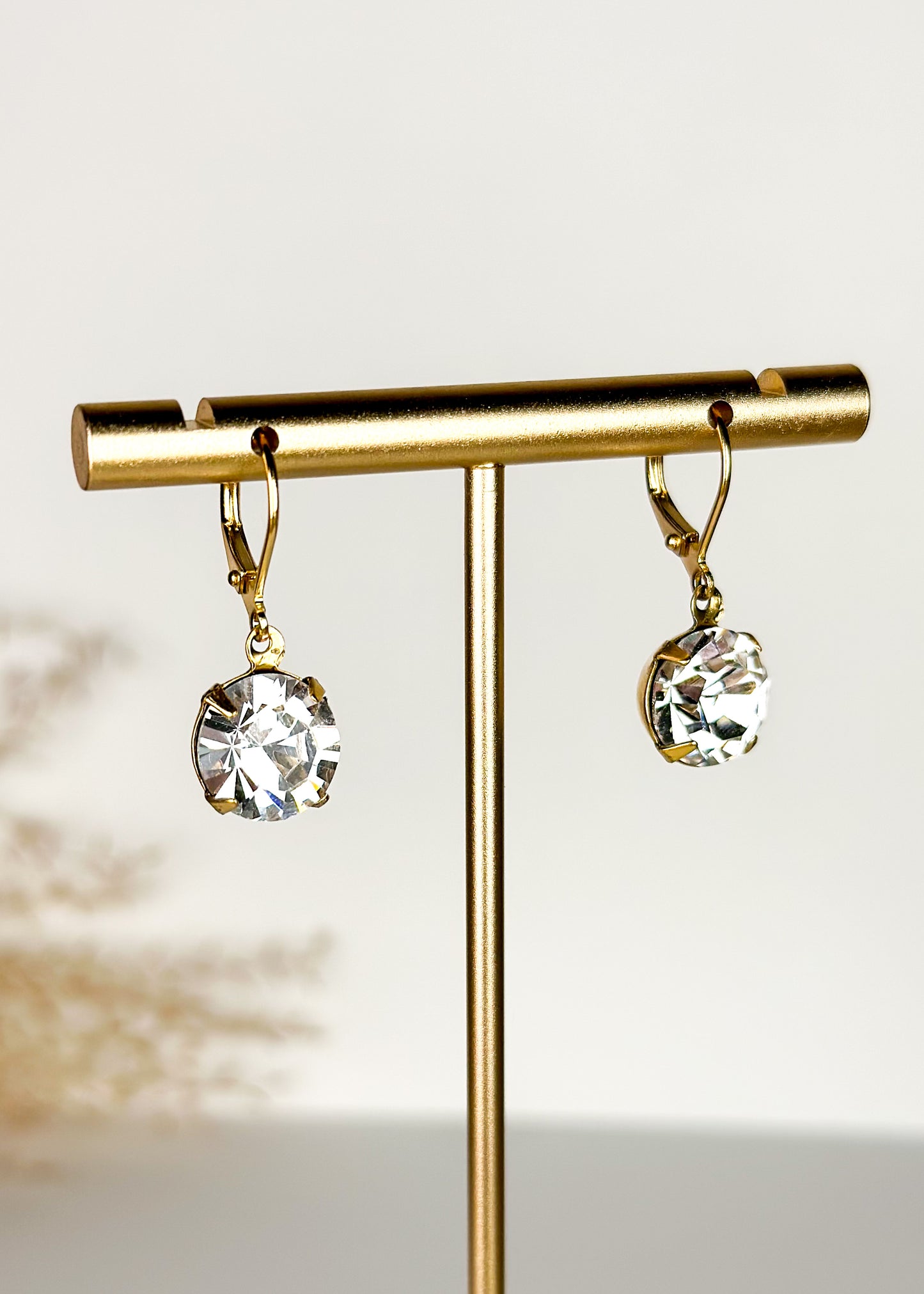 Yochi Crystal Dangle Earrings - True Crystal