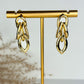 Marquis Link Earrings - Gold