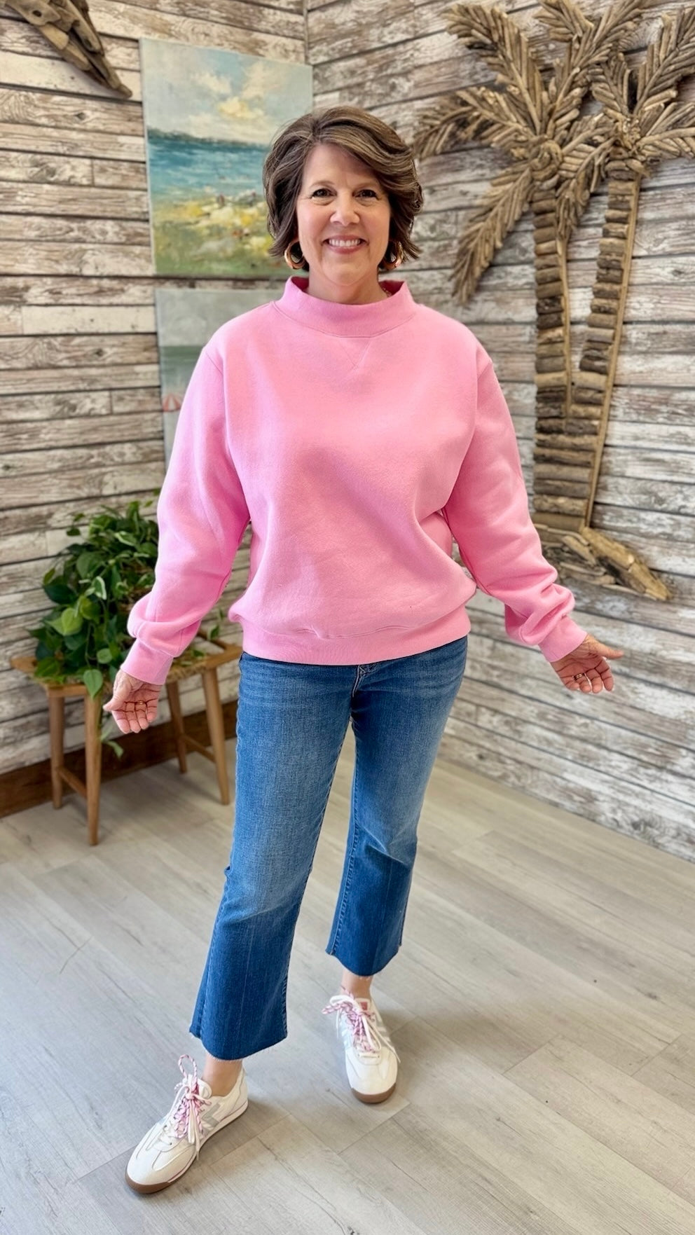Ava Sweatshirt - Bubblegum Pink