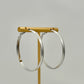 Silver Hoop Earrings - Large