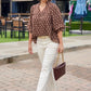 Bree Brown Floral Top