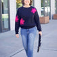 Farrah Sweater - Black/Pink