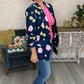 Navy Hydrengia Weekend Blazer