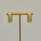 Twisted Gold Hoops