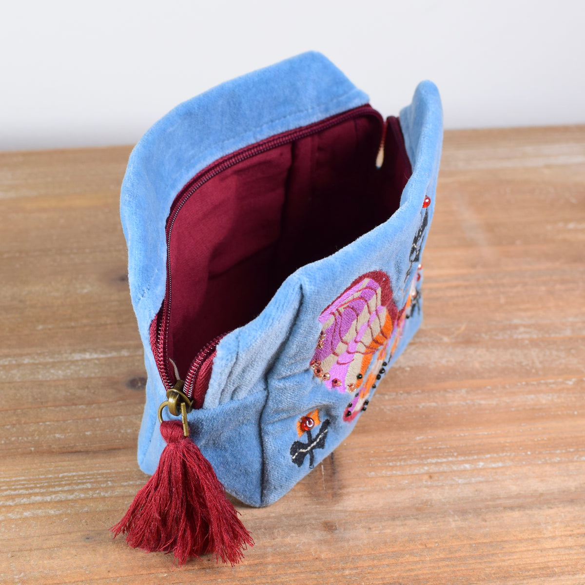 Embroidered Aurora Pouch