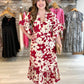 Soleil Floral Dress - Red