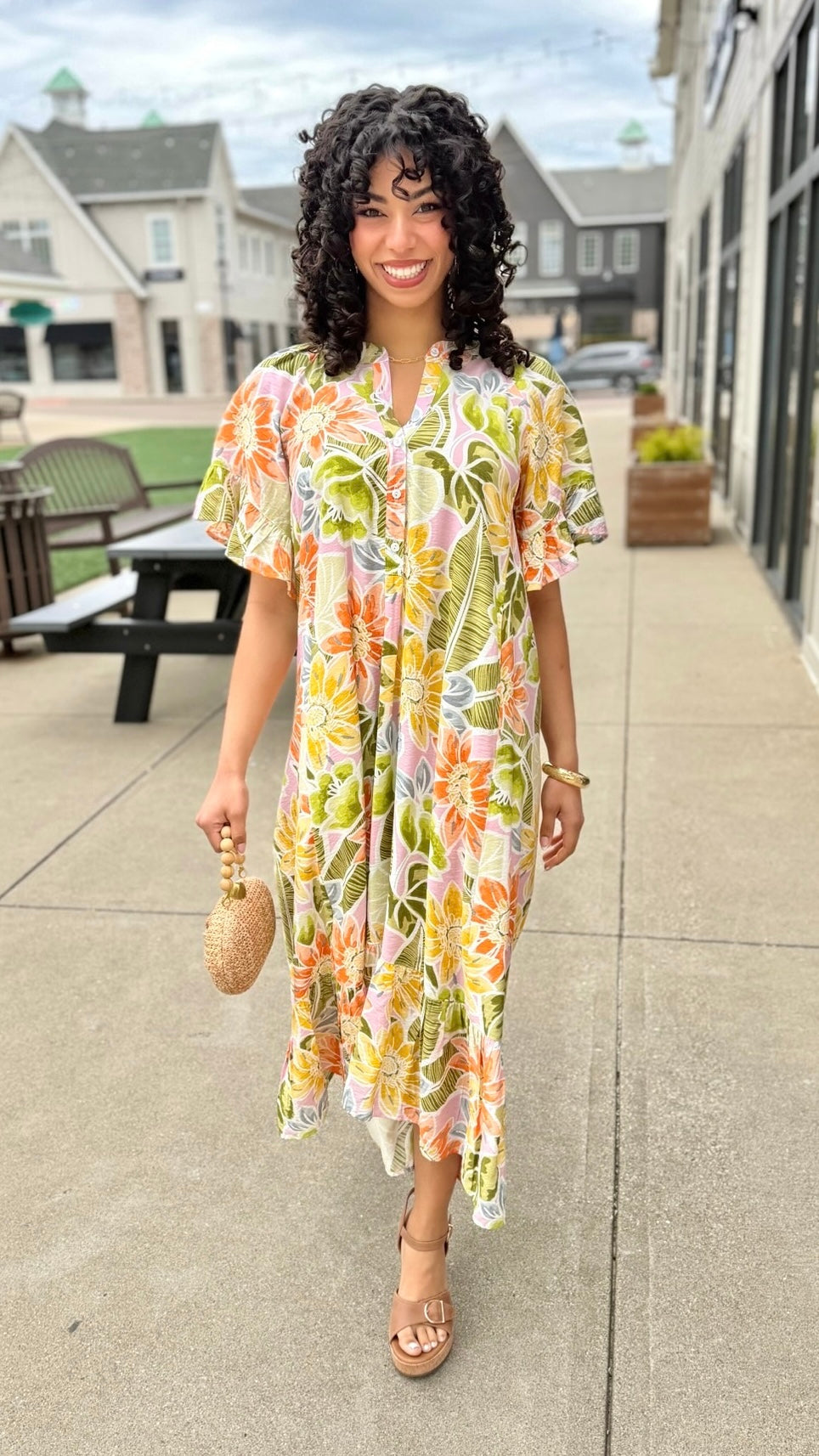 Ivy Jane Go With The Flow Dress - Olive