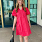 Sofia Nelda Dress - Coral