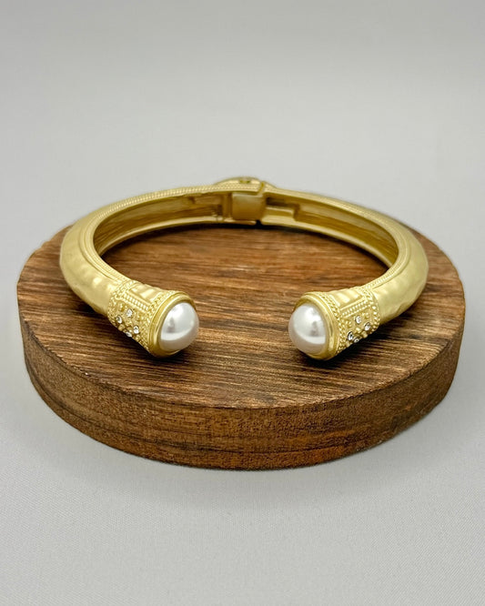 Cuff Bracelet With Pearl