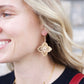 Ball Studded Clover Earrings