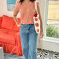 Delilah Stripe Top - Orange