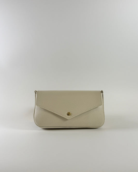 Italian Leather Handle & Crossbody - Ivory