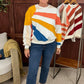 Agnes Wavy Stripe Pullover - Ivory Mix