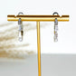 Everyday Huggie Hoop Earrings - Silver / Clear