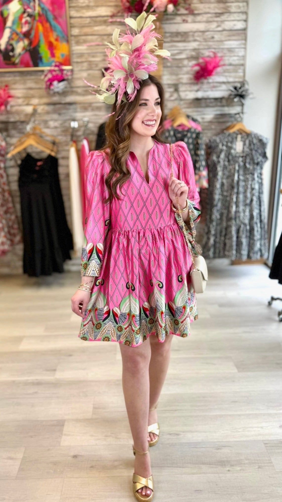 Frances Floral Dress - Pink