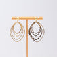 Gold Diamond Shape Earrings