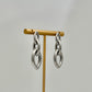 Marquise Chain Drop Earrings - Silver