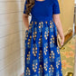 Sasha Midi Dress - Royal Blue
