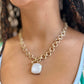 Gem Necklace - White