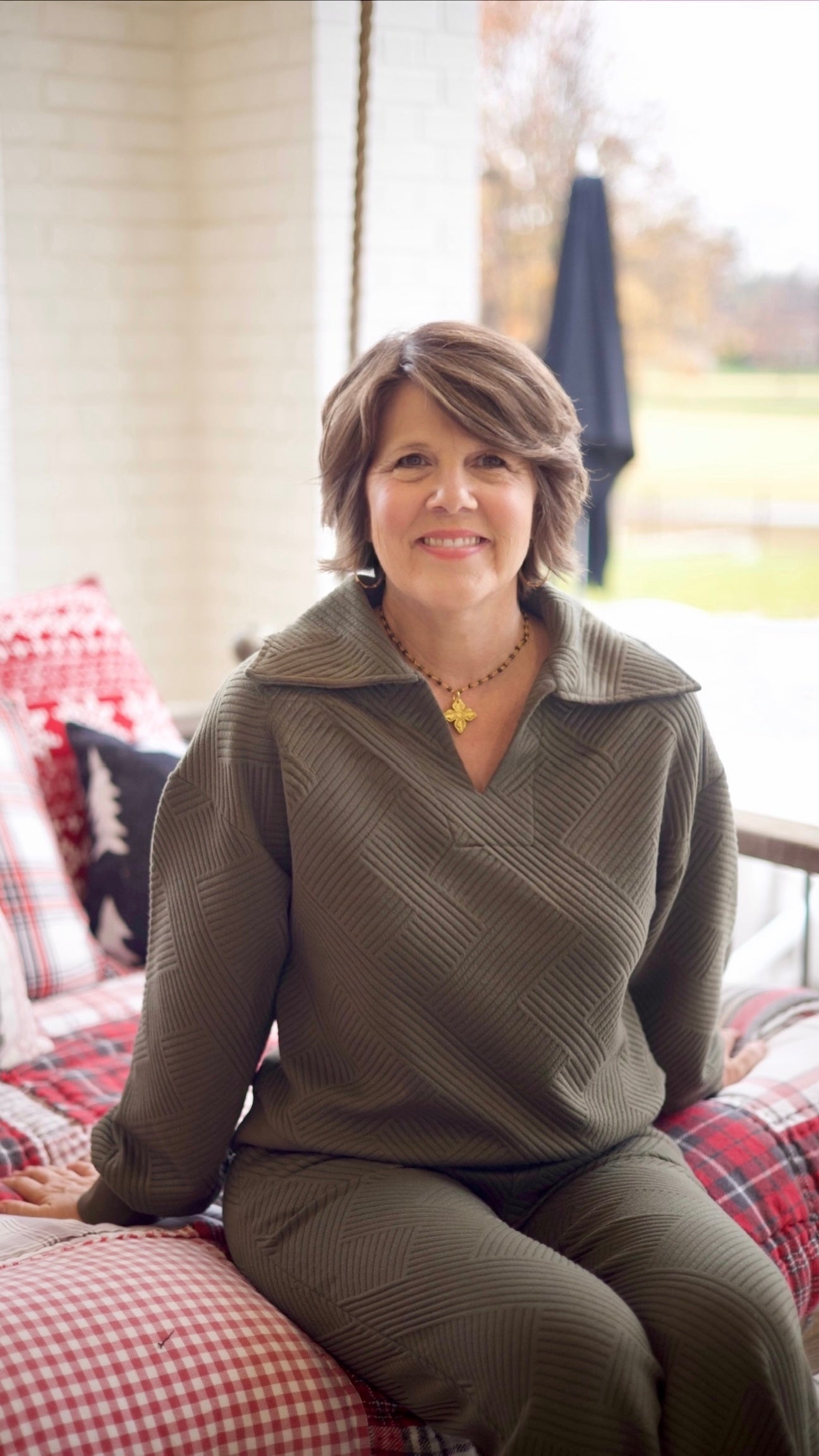 Layla Leisure Top - Olive