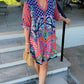 Sarai Button Dress - Navy