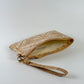 Cream Palm Die Cut Cork Wristlet
