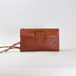 Leather Evolve Wristlet - Kindling Brown