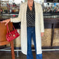 Mallory Faux Suede Duster - Ivory