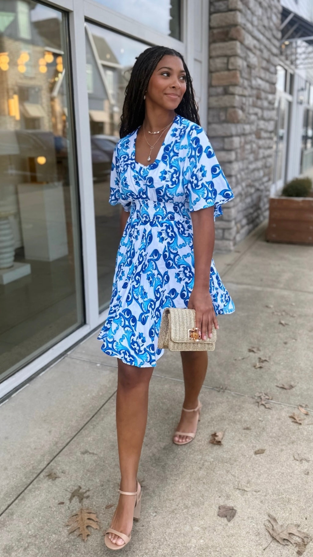 Tolani Dress Diana - Aqua