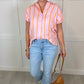 Ivy Jane Striped Stella Shirt - Tangerine
