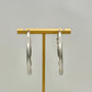 Silver Hoop Earrings - Large