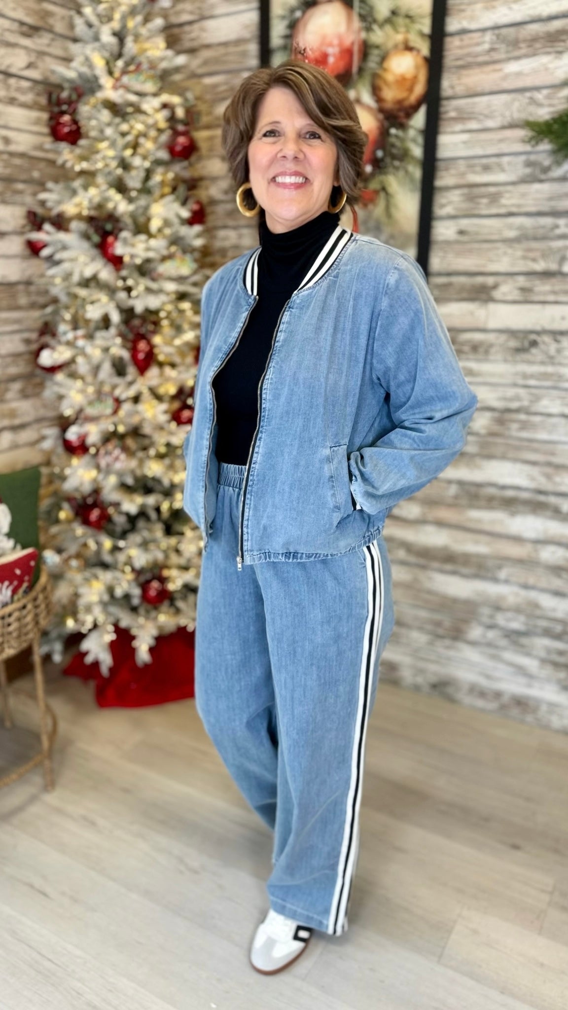 Althea Denim Stripe Jacket