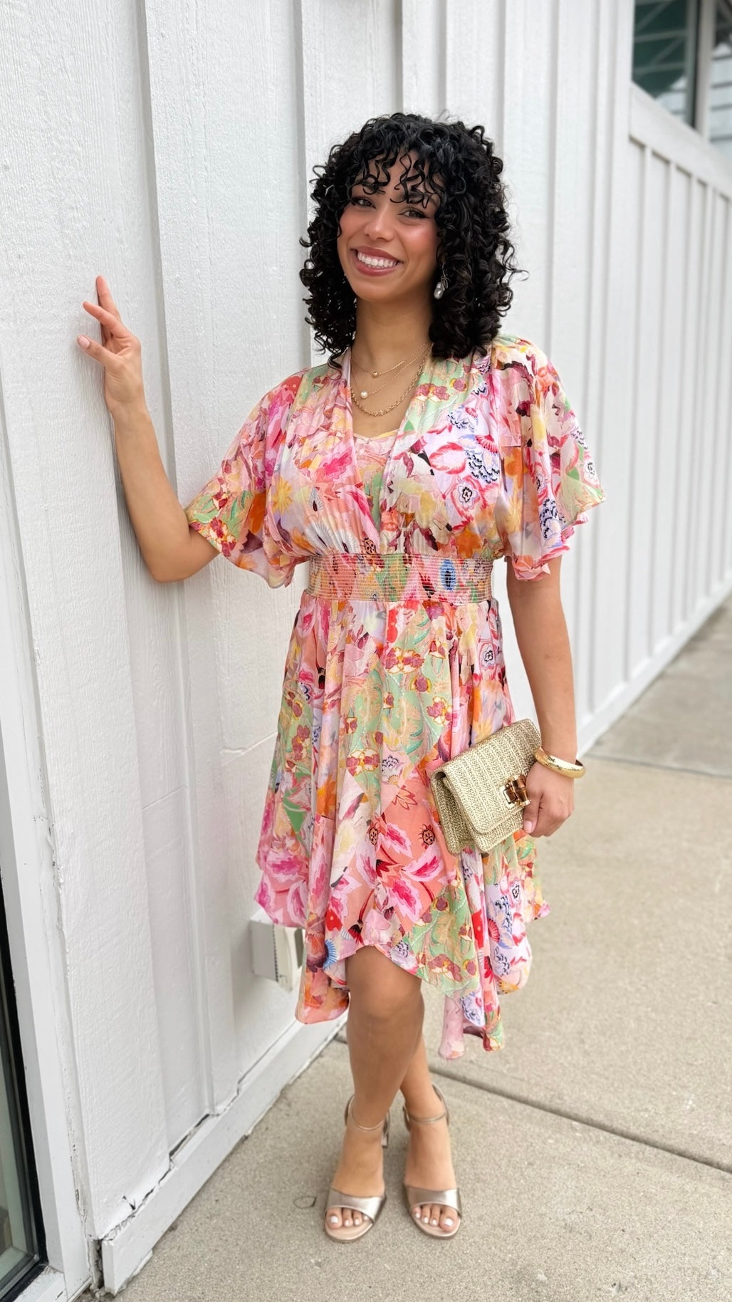 Tolani Diana Dress - Melon